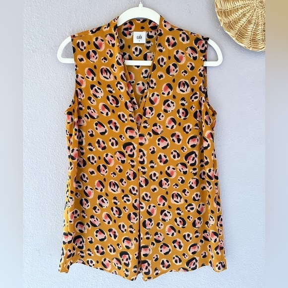 Cabi Prowl Leopard Print Blouse Size‎ Small - Picture 2 of 5